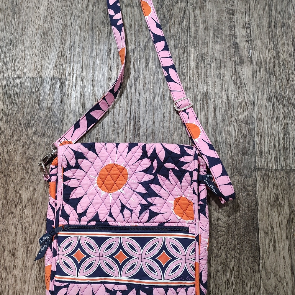 Vera Bradley Floral Loves Me Flap Over Crossbody Bag Preowned
